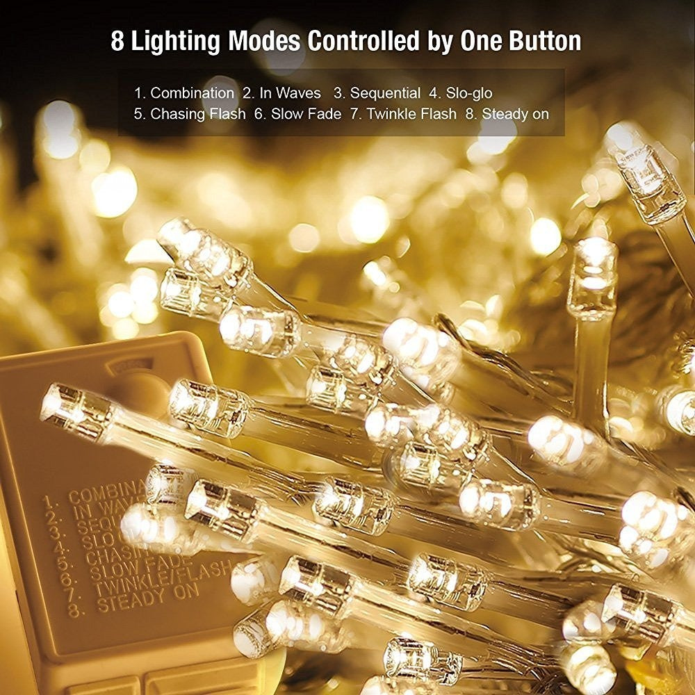 LED kerst gordijn - 6 x 3 meter - warm wit - 600 leds