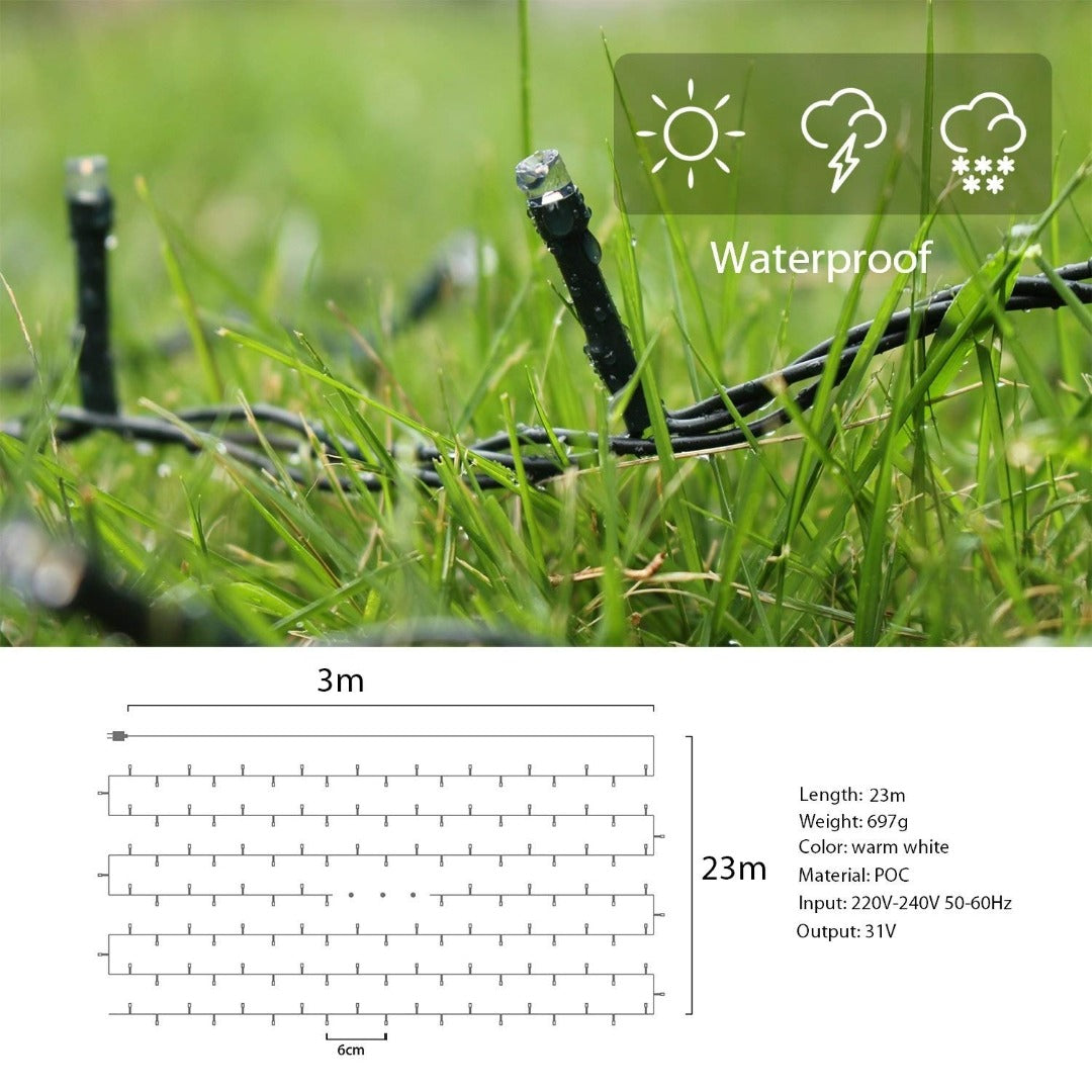 LED lichtketting kerst - 25 meter - warm wit - 360 leds
