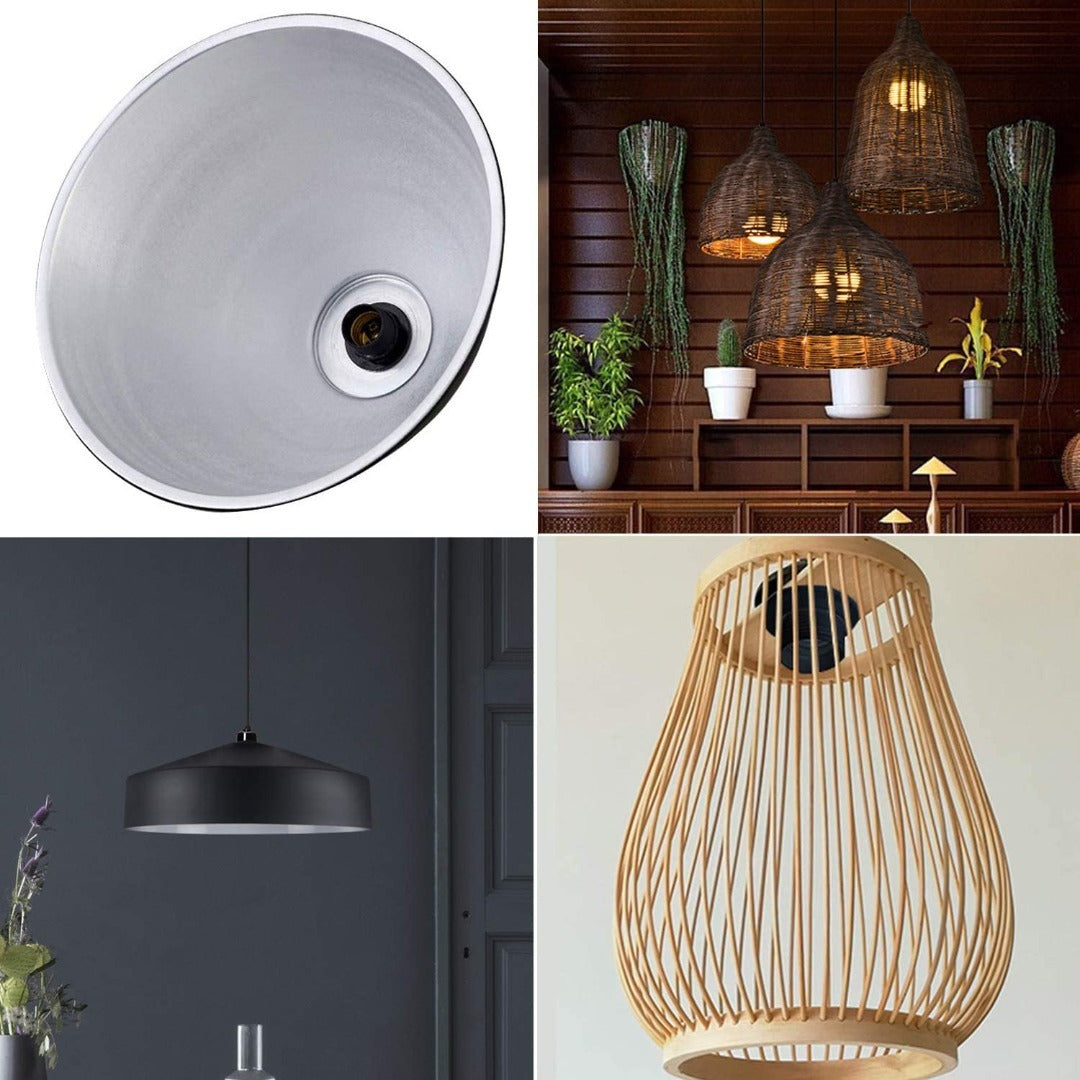 E14 lamp holder - With collar - 44mm - Screw mounting