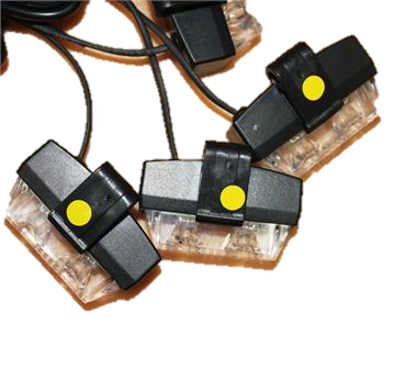 WIT bumper flitsers 8 X 2 LED zwaailicht 12v