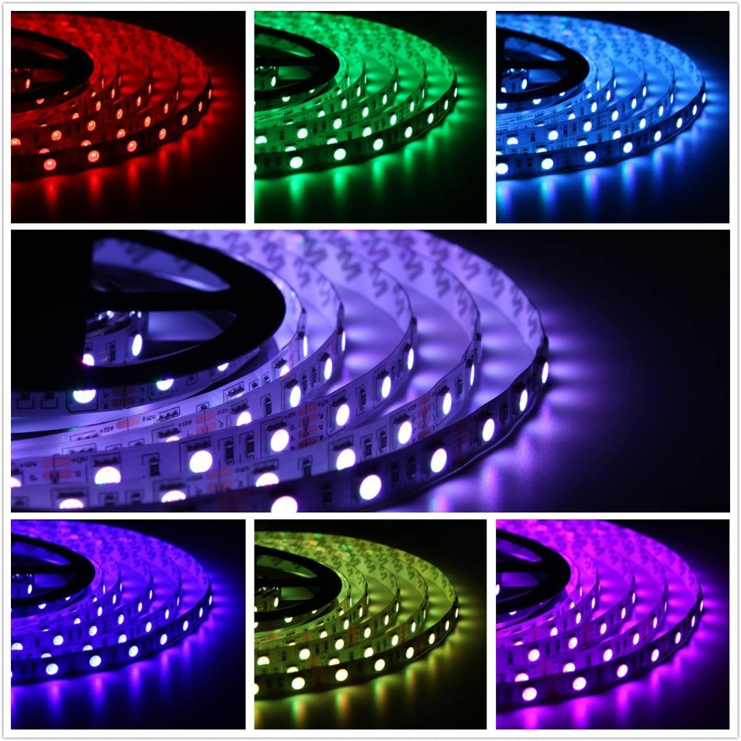 10 meter led strip - RGB - Complete set - inkortbaar