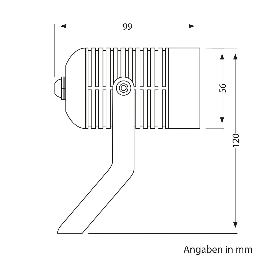 LED tuinspot - GU10 Fitting - IP65 - Antraciet