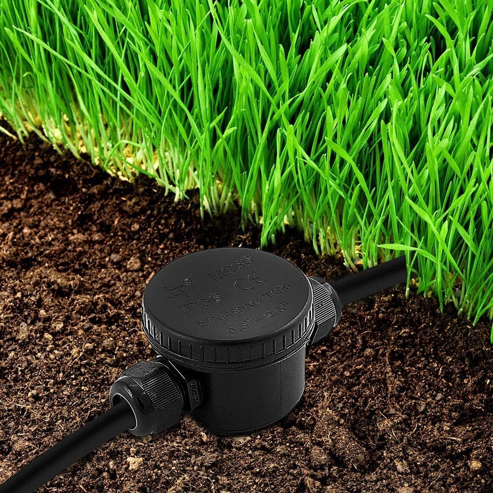 Kabelverdeler - 2 buitenuiteinden - 3-pins - IP66