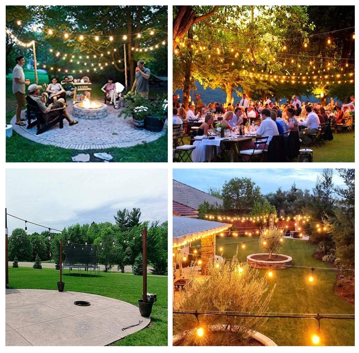 LED string lights - 40 lights - 20 meter light cord - Waterproof - 220 Volt