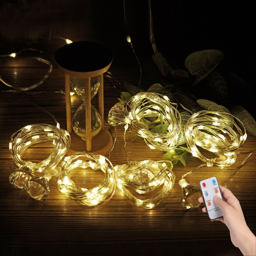 LED sterren gordijn kerst - 3 x 3 meter - warm wit - 300 LED