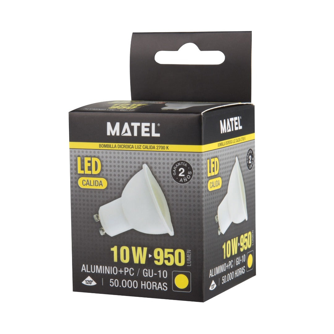 GU10 - Warm Wit - 950 Lumen - 10 Watt - 2700K