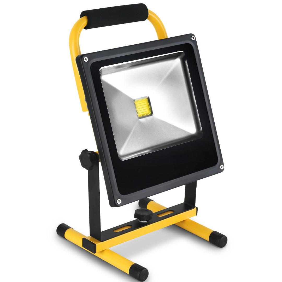 10W LED schijnwerper - Oplaadbaar - 700 lumen - Koud wit – ABC-Led