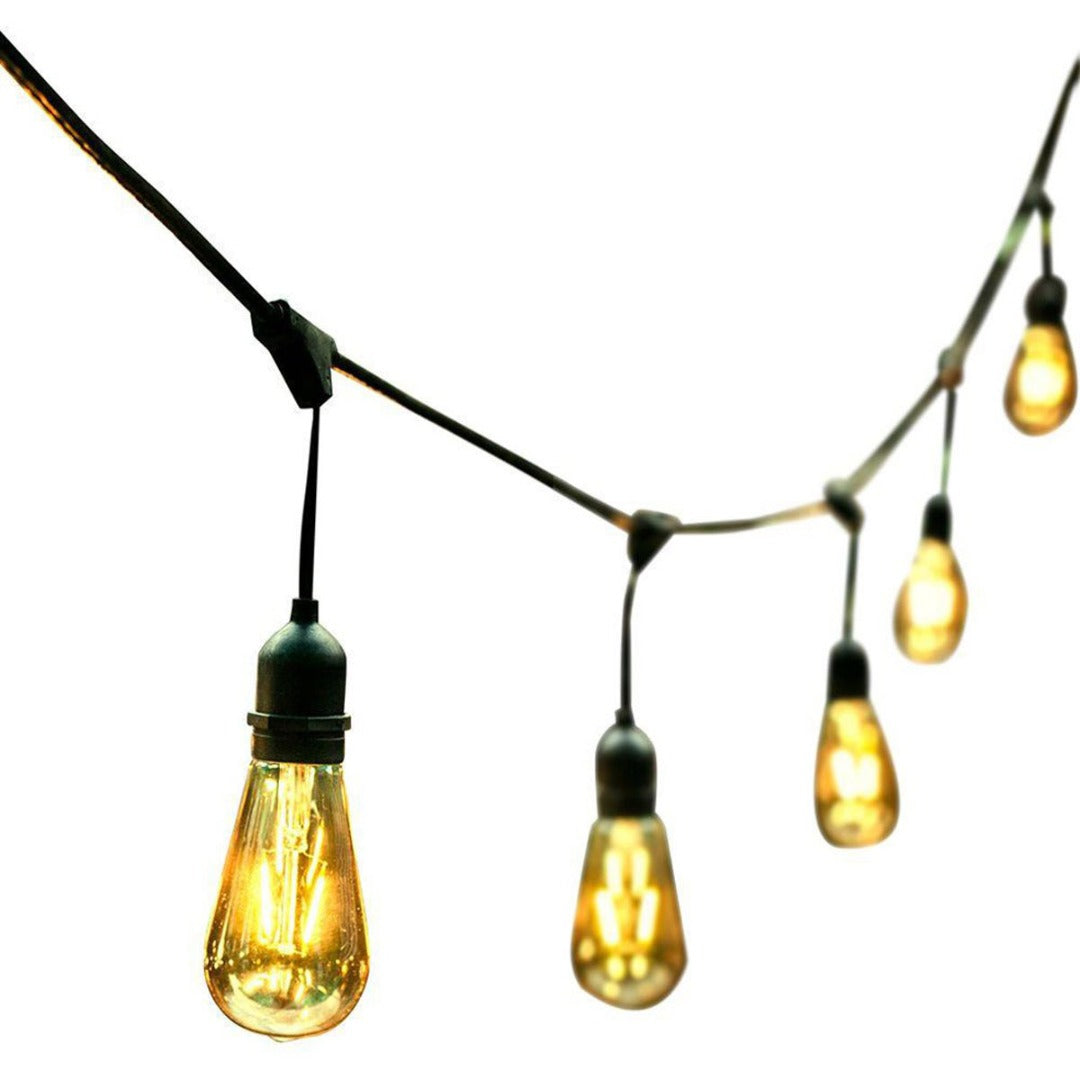 Led prikkabel Lichtsnoer - 10x E27 fitting - 5 meter - IP65 - koppelbaar - 220 Volt