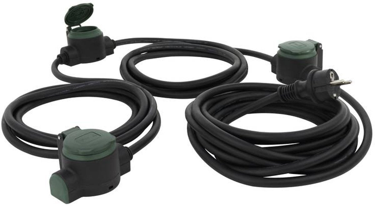 Waterdichte stekkerdozen - 3 voudigÂ  - 10 meter - verlengsnoer