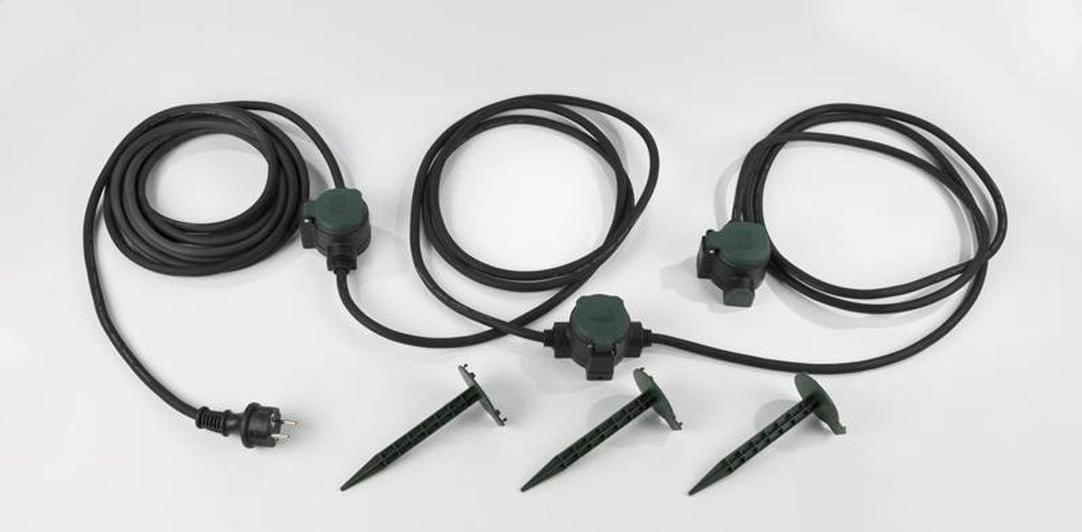 Waterdichte stekkerdozen - 3 voudigÂ  - 10 meter - verlengsnoer