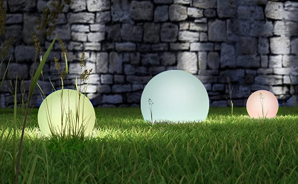 LED tuinbol 30cm - Solar - Multi Color