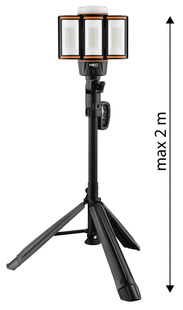 LED schijnwerper op statief - Oplaadbaar - Opvouwbaar