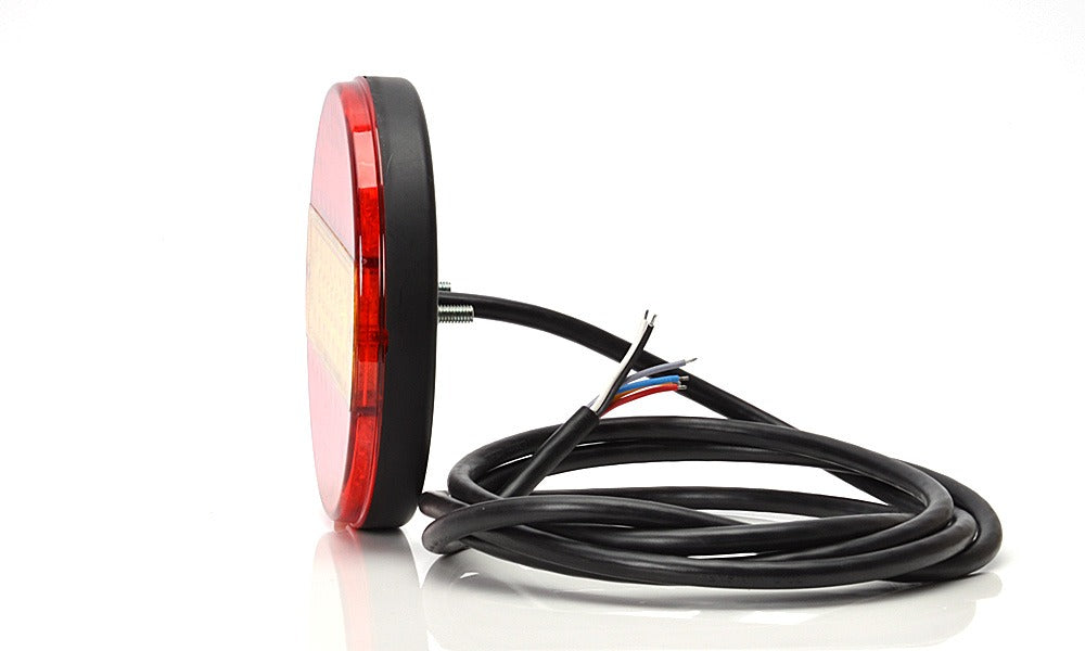 Feu arrière combiné à LED - rond 13 cm / 2,5 cm - homologué ECE - feu stop et clignotant