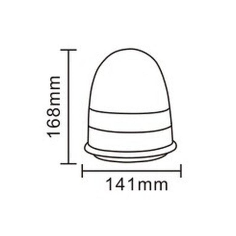 ORANJE magneet zwaailicht - 12V/24V - 16 LED SMD - E-keurmerk - R65 / R10