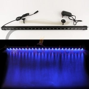 Aquarium LED licht lucht- gordijn BLAUW WIT 62cm