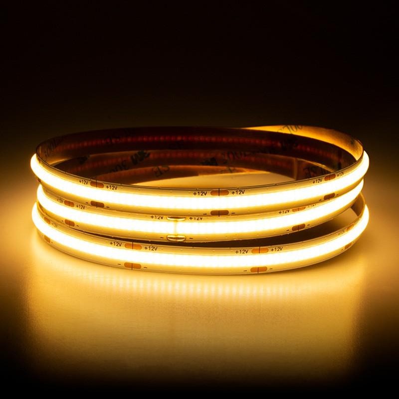 COB LED strip - 6 meter warm wit - 320 LEDs/m - IP68 - 12V