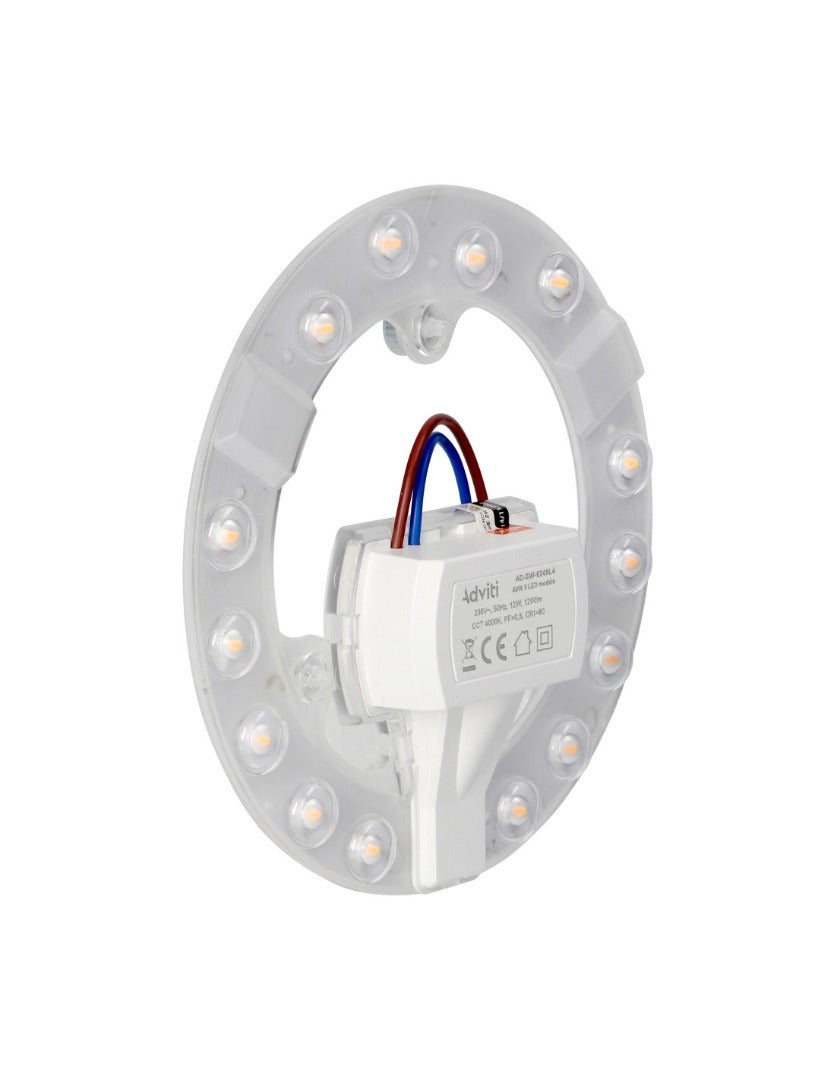 Module LED encastrable à anneau magnétique - 220 V - 12 W - 3000 K