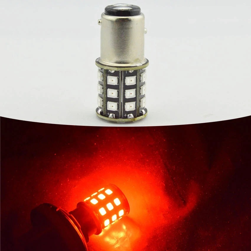 Bay15d Rood ROOD - BAY15D - LED - 33 SMD - 2835 - 12V – ABC-Led