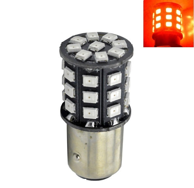 ROOD - BAY15D - LED - 33 SMD - 2835 - 12V – ABC-Led