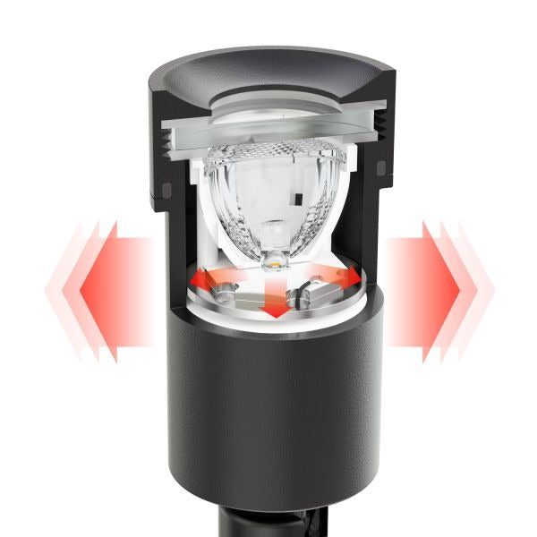 1x LED grond spot - 12V - 1,5 Watt - Complete set - Zwart