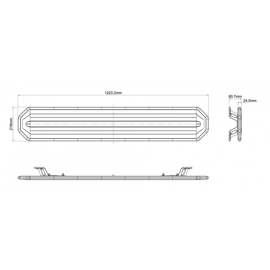 LED zwaaibalk - 122cm - ECE R65 R10 - Amber - Inclusief controller