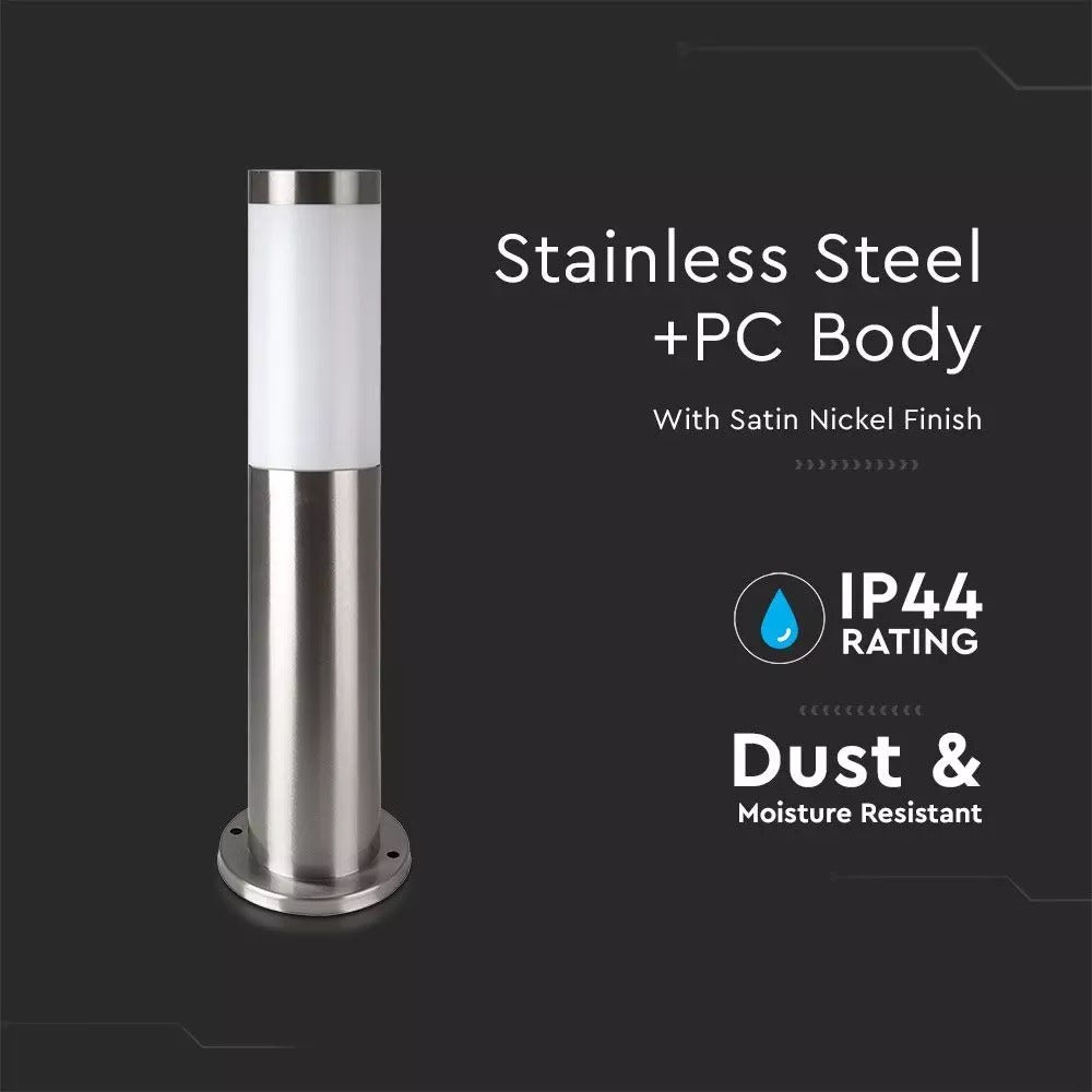 LED buitenlamp - 45cm - RVS pilaar - BOLLARD E27