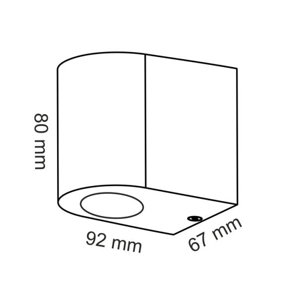 Tuin Lamp Boston Zwart - Short