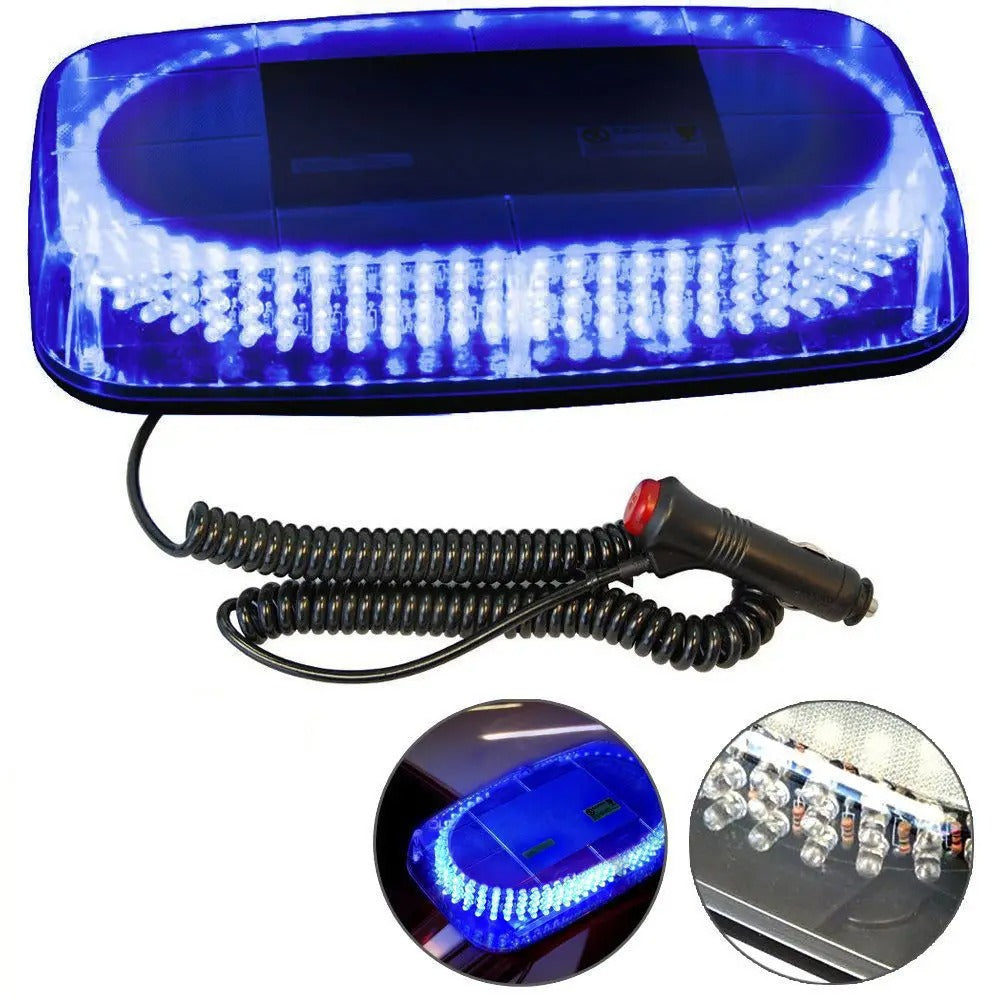 LED dak zwaailicht - 240 LED - Blauw - 12 / 24V