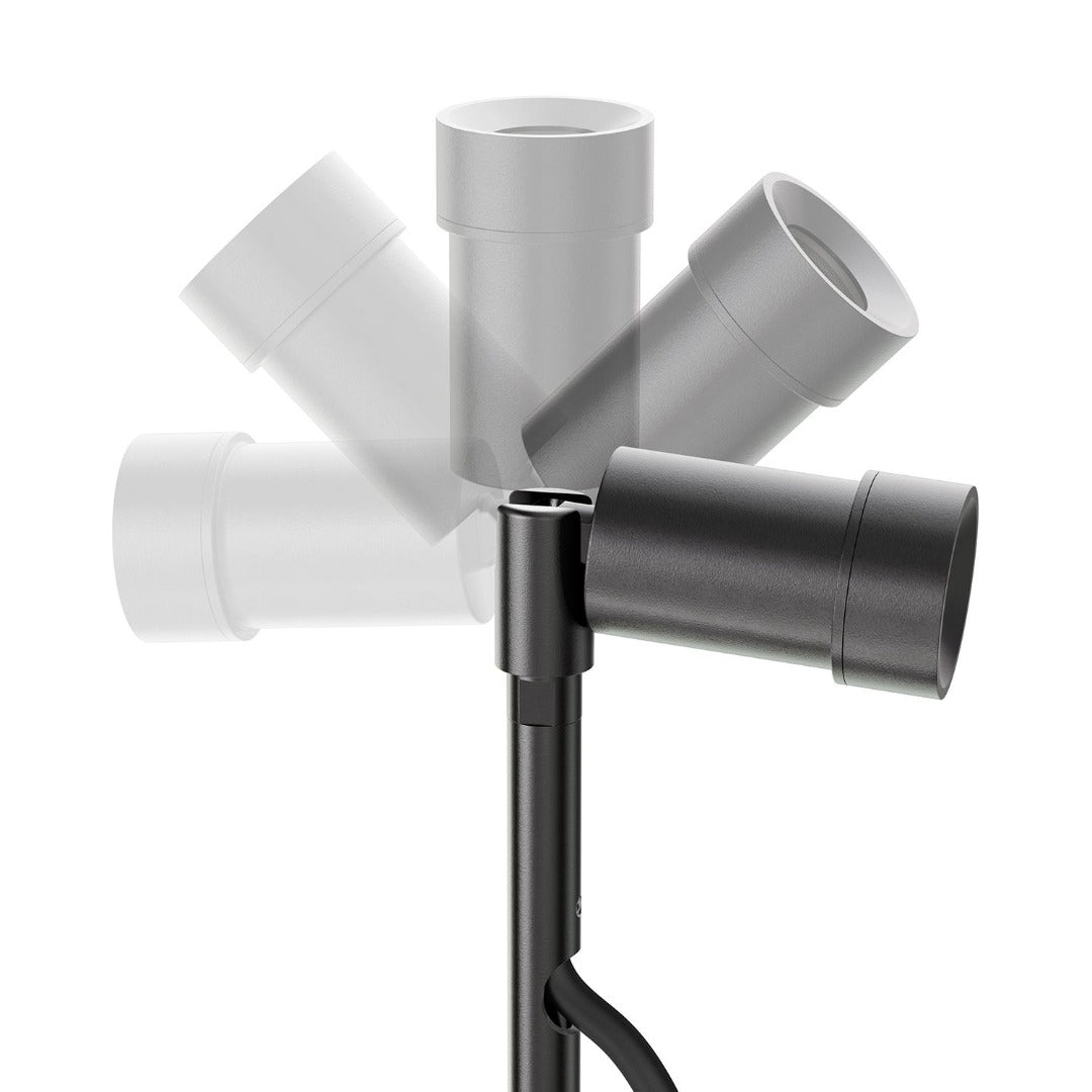 1x LED grond spot - 12V - 1,5 Watt - Complete set - Zwart