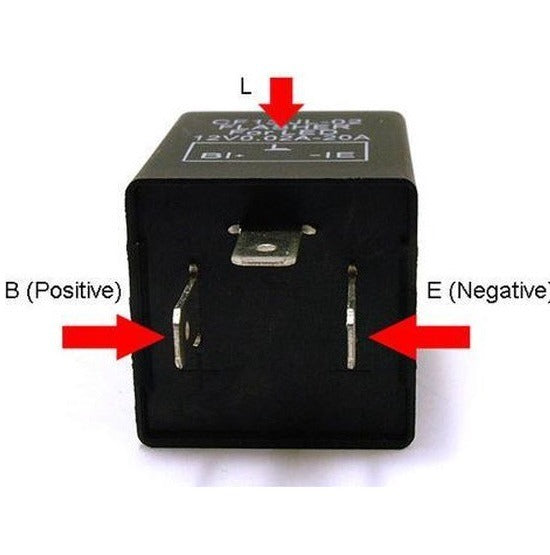 Knipperlicht relais CF13 - 3 pin 12V - 0.02A - 20A