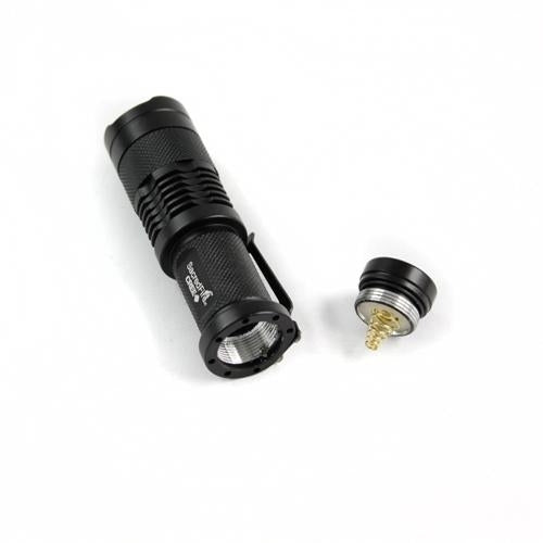 Torch LED 300 Lumens zaklamp mini black 9,3 CM