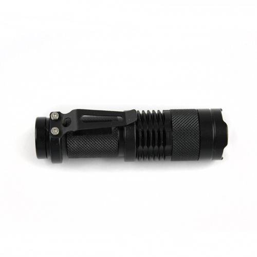 Torch LED 300 Lumens zaklamp mini black 9,3 CM