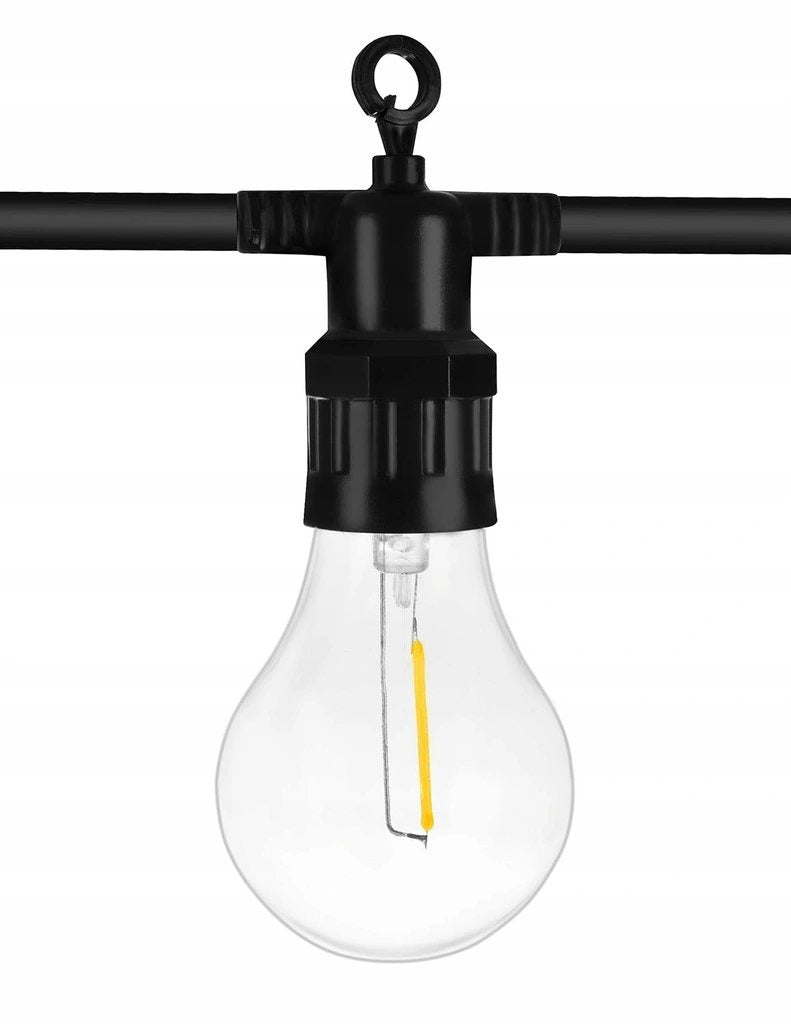 LED pin cable - 10 meters - 20 lamps - Warm white - 24V - Filament lamps