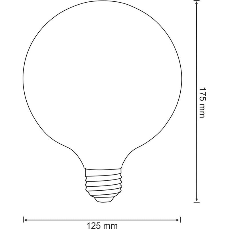 LED decoratieve E27 - authentiek Blauw - 4W - 100 lumen - G125
