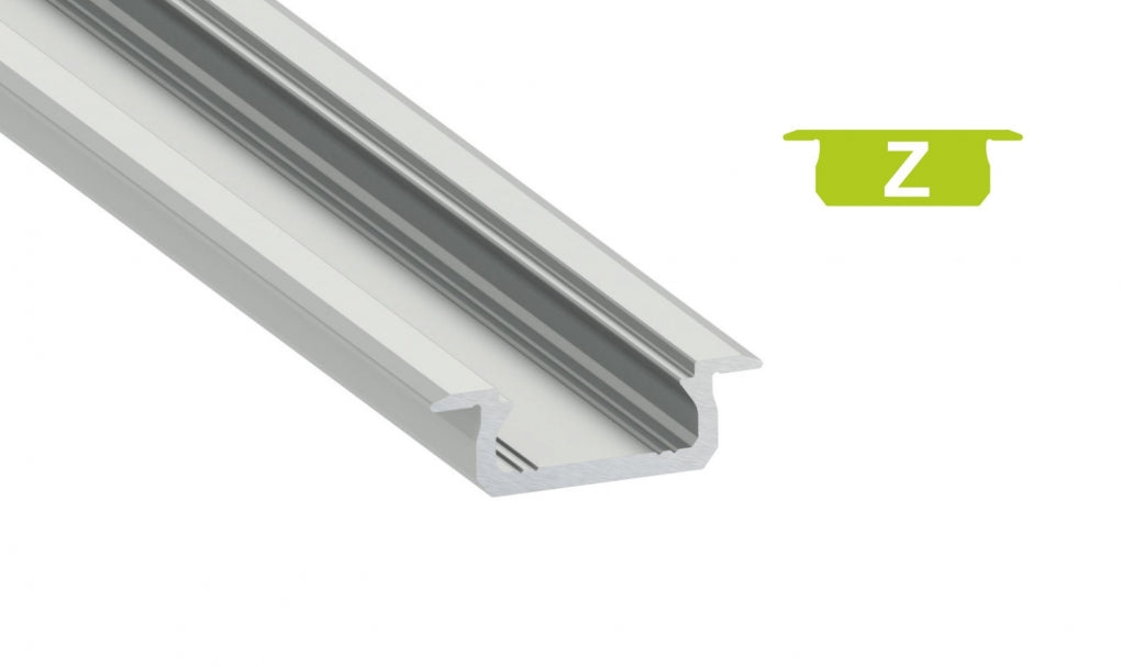 LED Profiel 1 meter - Inbouw 7mm DESIGN Z - ZWART
