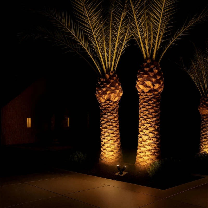 Dubbele LED Spot Outdoor 6W - 220V - warm wit - IP65