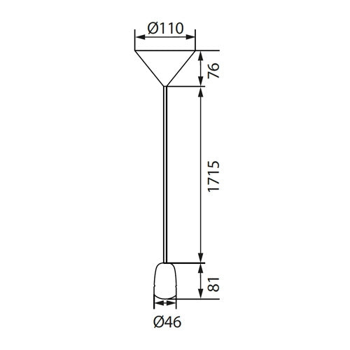 Suspension avec douille E27 - Câble en nylon - Verte