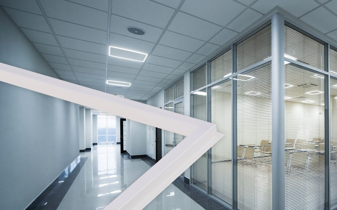 LED paneel - design frame light - 60x60cm - warm wit