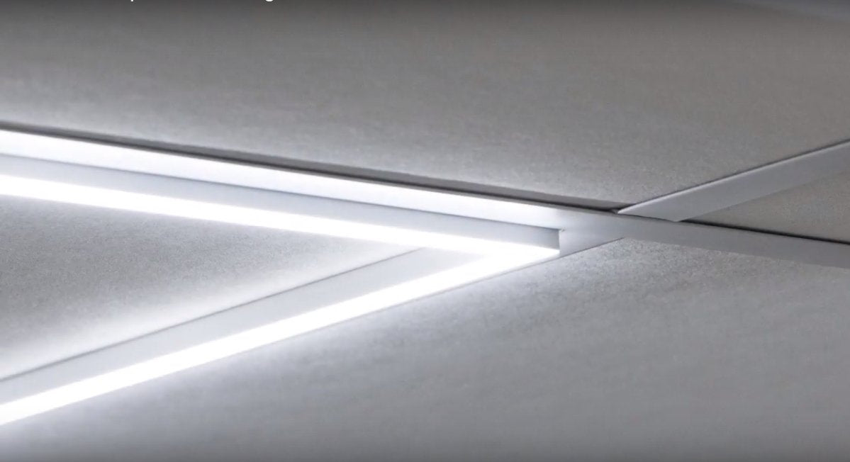 LED paneel - design frame light - 60x60cm - warm wit