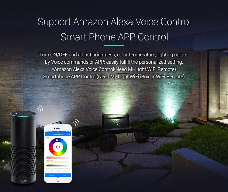 Projecteur au sol 6W RGB+CCT Mi-Light FUTC04