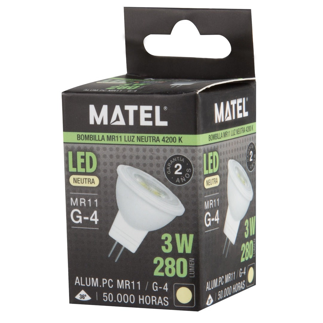 G4 LED Spot - 3W - neutraal wit - 280 Lumen