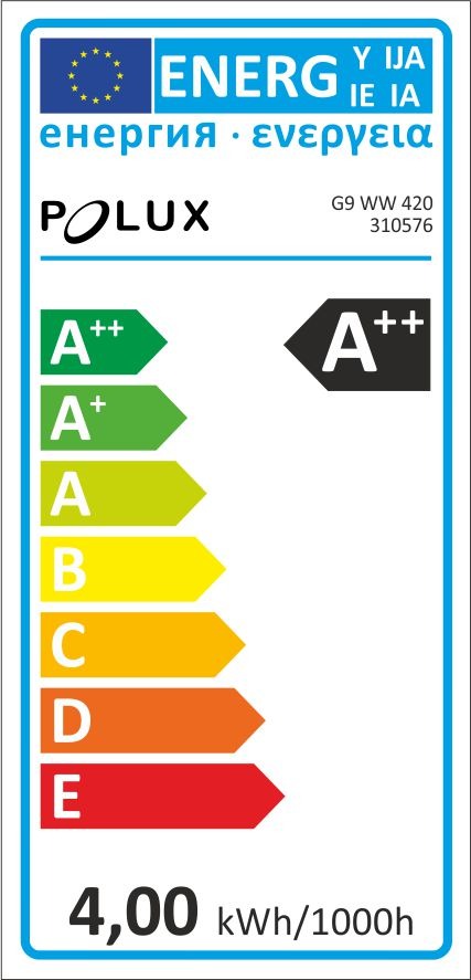 G9 - Warm Wit - 470 Lumen - 4 Watt - COB