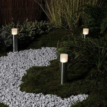 2x LED Pilaren - 2 Watt - 12V - 16cm - complete set