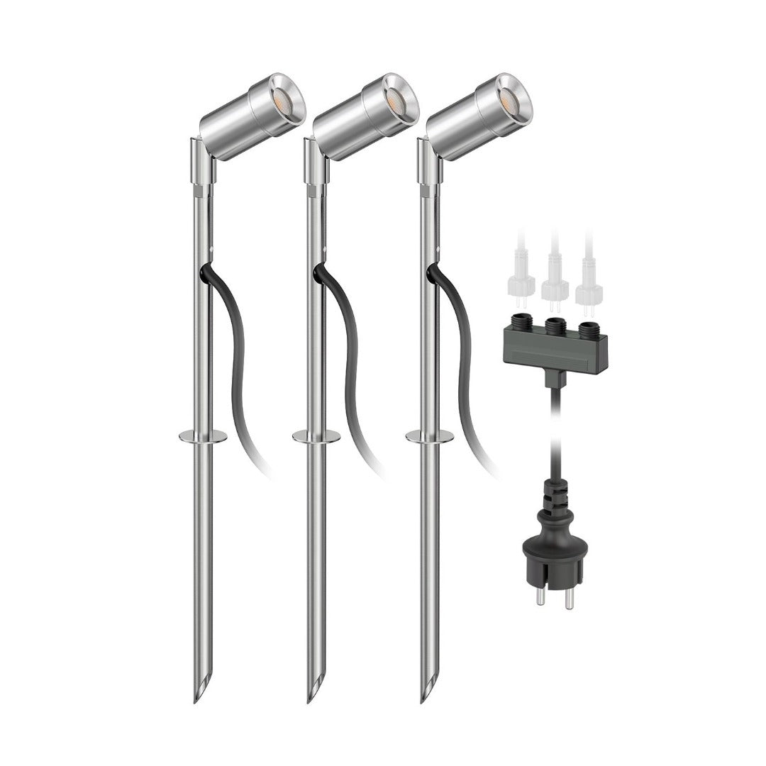 3x LED grond spot - 12V - 1.5 Watt - Complete set – ABC-Led