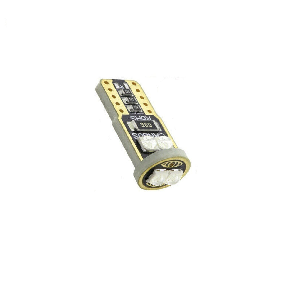 T10 LED - CANBUS - Extra fel - 6SMD - 12V - IJsblauw - Per stuk