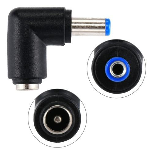 Haakse DC connector - 2.1 x 5.5 - verloop stekker 90 graden