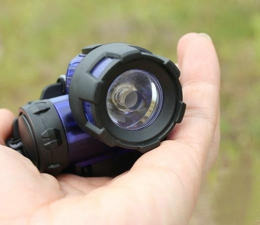 Hoofdlamp 1 LED's Zwart Elastische Hoofdband