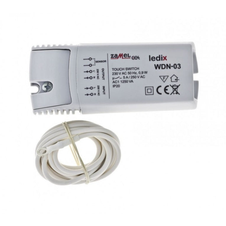 Touch bediening, on / off door aanraking