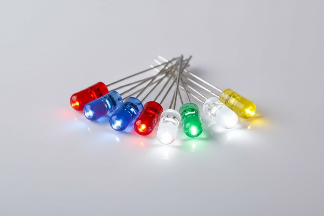 LED diodes verlicht in verschillende kleuren