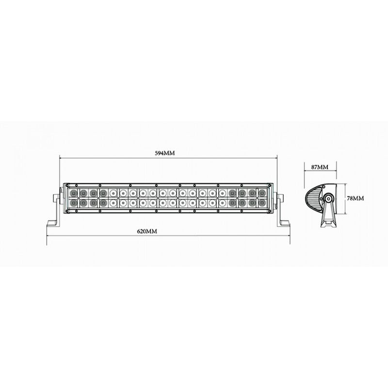 LED bar - 120W - Camouflagekleur - 62cm